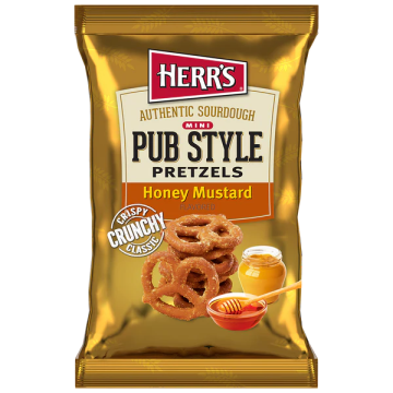 Honey Mustard Pub Styl Flavored Mini Pretzel