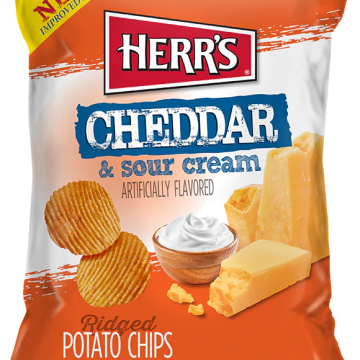 Cheddar & Sour Cream Ripple Chips